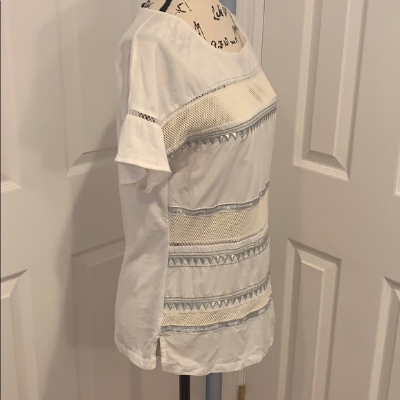 J.Crew Embroidered Flutter-Sleeve Tee - Picture 6 of 8